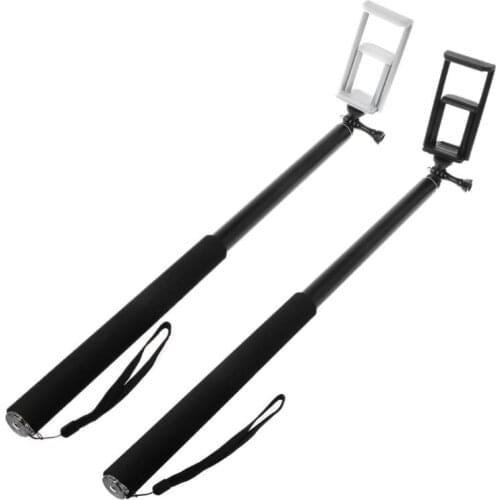 3m 118 inch Aluminum Monopod Extendable Selfie Stick for GoPro iPhone iPad DSLR Action Camera 3.5" to 10" inch Mobile Phone Tabl