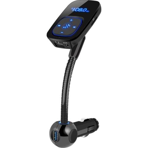 Car FM Transmitter Car MP3 Wireless Bluetooth Hands Free Car Kit with Dual USB Car Charger Support TF & U Disk BT006