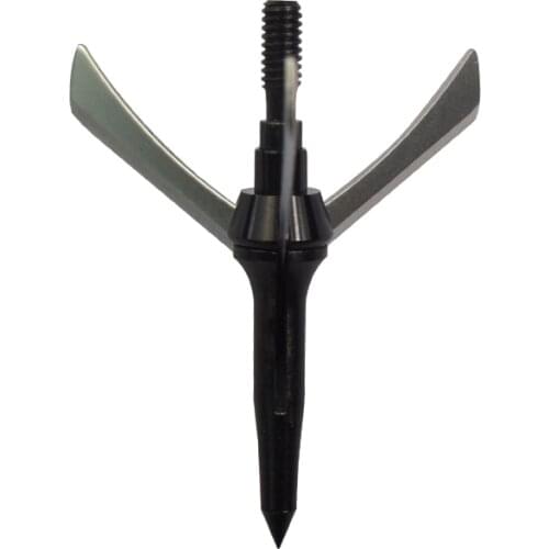 Free Shipping 12pcs Archery Arrowheads Broadheads Mechanical Hunting Archery Bow Tip Black for Outdoor Hunting Animals Fast