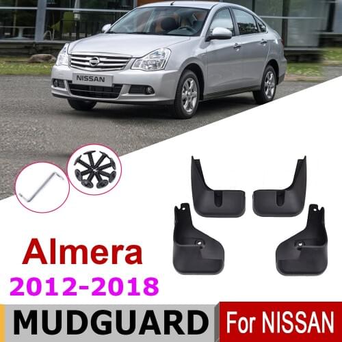 Car Mudflaps For Nissan Almera G15 Bluebrid Sylphy II G11 2018-2012 Russia 4-Door Sedan Set Mud Flaps Mudguards Accessories