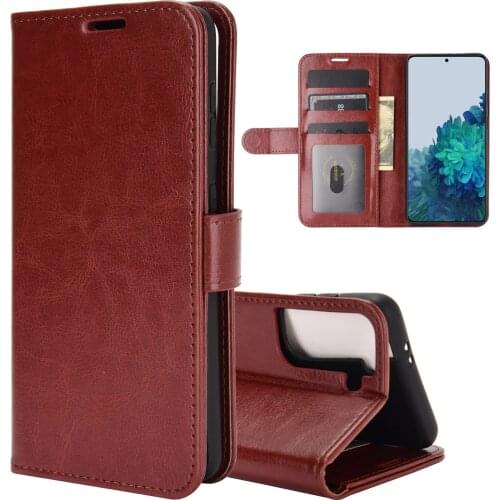 Vintage Anti-dust Plain Flip Case for Samsung Galaxy S21 5G S20 FE M31S M31 M21 A02 A12 A71 A81 A52 A72 Note 20 Ultra Coque