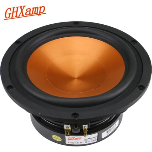 GHXAMP Hifi 6.5 inch Mid-Bass Speaker 8ohm 40W Home Theater Midrange Woofer Loudspeaker Alumina Ceramic 1PC