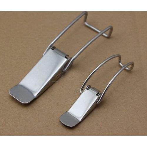 304 Stainless Steel Long Hook Buckle Spring Lock Incubator Bucket Luggage Accessories For Lid Clamp Quick Release