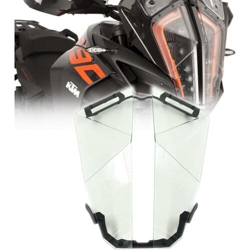 For KTM 1290 SUPER ADVENTURE S R 2017 2018 2019 Motorcycle Accessories Transparent Headlight Guard Protective Cover