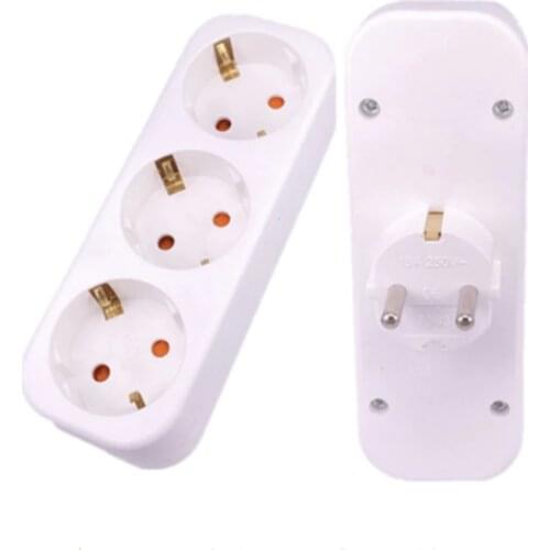 European Conversion Plug 1 TO 2 1to 3 1 t 4 Way Socket Adapter EU Standard Power Adapter Socket 16A Travel Plug Extended socket