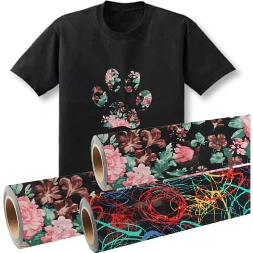 SUNICE DIY Heat Transfer Vinyl Clothing Decals HTV Pressing Sticker Festival Design Bag Hat Heat Press Width:50cm(20inch)