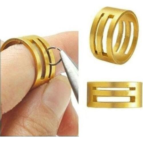 5Pcs Fashion New DIY Raw Brass Open/Close Jump Ring Tools For Jewelry Making DIY Tool (Color: Gold) Circle Round Copper