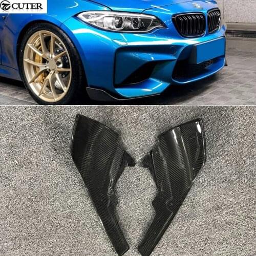 Hot sell F87 M2 Carbon Fiber FRP front bumper Aprons Side Splitter For BMW F87 M2 MP style car body kit 2016