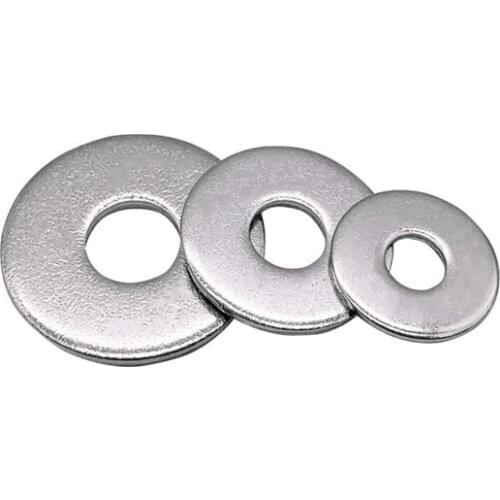 M3/M4/M5/M6/M8/M10/M12/M14/M16/M18/M20/M22/M24Din9021 Large Flat Washer 304 Stainless Steel Big Metal Gasket Meson Plain Washers