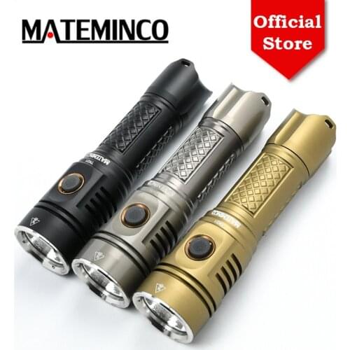 Mateminco TK01 Cree Xhp50.2 Tactical 2215lm 21700 Battery Military Led Flashlight Torch Light with Strike Bezel