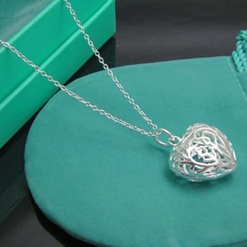 N925 Sterling Silver color Jewelry Multi Balls Necklace Brand New RM077