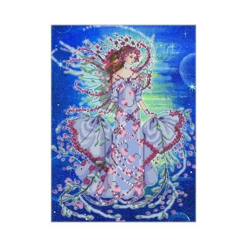 25-MD-132 Embroidery Kits Needlework High Quality Beads Partial Crystal Beaded Cross Stitch Hobby & Crafts Beadwork