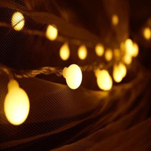New 3M 5M 10M Fairy Garland LED Ball String Lights Waterproof For Christmas Tree Wedding Home Indoor Decoration USB 5V Powered