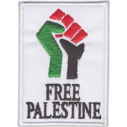 New arrive FREE PALESTINE PALESTINIAN FLAG PATCH patches backpack BADGE IRON ON EMBROIDERED 75%emb
