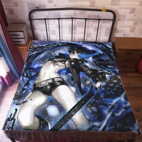Anime Manga Black Rock Shooter Bed Sheet 150*200cm Bedsheet 001