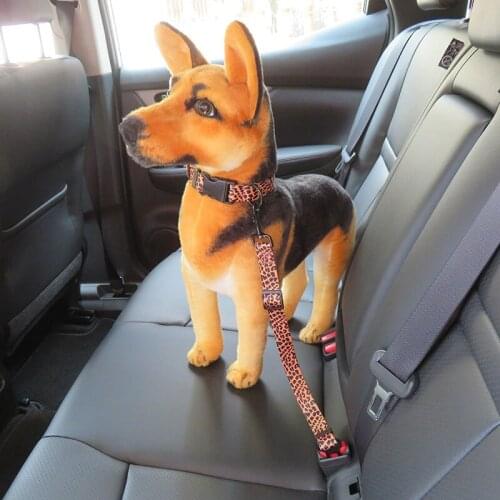 Pet Dog Cat Car Safety Seat Belt Adjustable Leash Straps Rope Harness For Small Medium Dogs Travel Leads Clip Pet Supplies