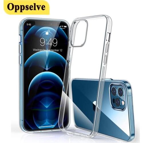 Clear Silicone Phone Case For iPhone 12 11Pro XS XR X Capinhas 8 7 6 S Plus Soft TPU Phone Cover Gradient Back Cover Phone Coque