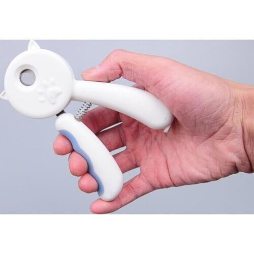 Dog Cat Nail Clippers, Hidden Nail File, Pets Professional Splash-Proof Stainless Steel Nail Trimmer for Home Grooming Tool