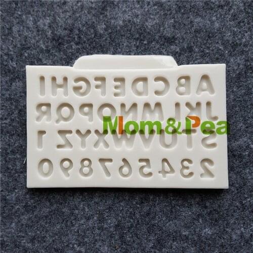 Mom&Pea MPB0021 Letters & Numbers Shaped Silicone Mold Cake Decoration Fondant Cake 3D Mold Food Grade