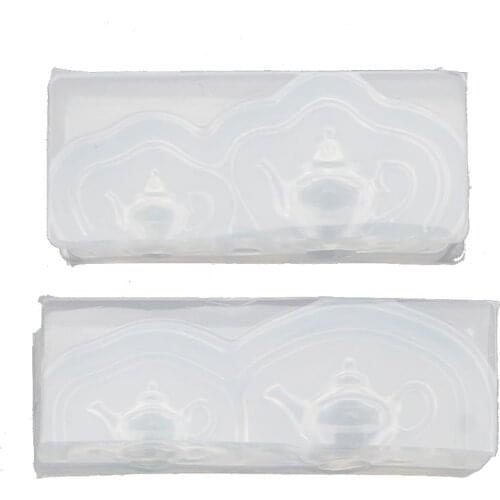 Cute Mini Teapot Silicone Resin Molds Earrings Pendant Necklace Jewelry Tools