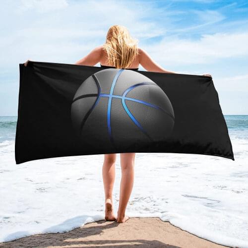 Sports Basketball Bath Towel Microfiber Beach Towel Bathroom Supplies Bath Towels for Adults