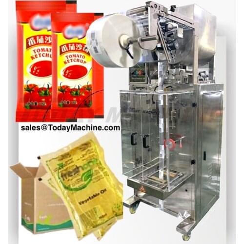 Multi Track Liquid/Paste/sauce Sachet 4 side sealing packing machine