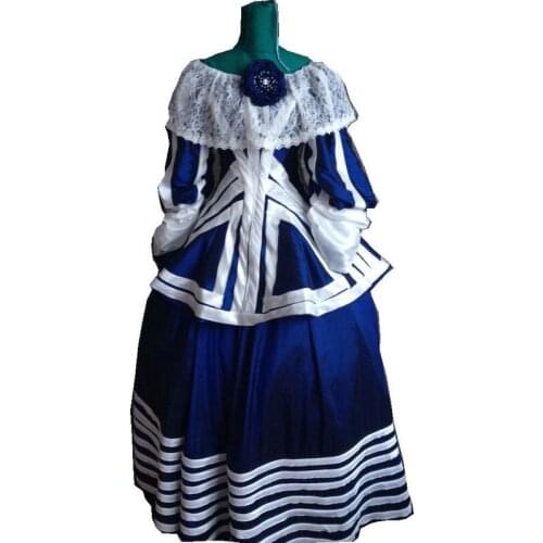 Customer to order! Vintage Costumes Victorian 1860S Civil War Gown historical dresses D-100