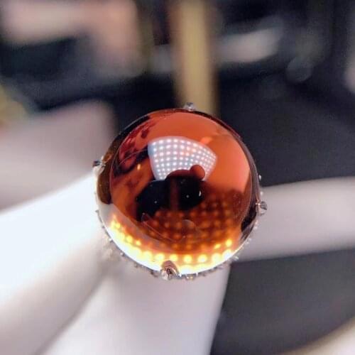 H110 Tourmaline Ring Pure 18K Gold 100% Natural Watermelon Tourmaline 23ct Gemstone Female Rings for Women Fine Ring