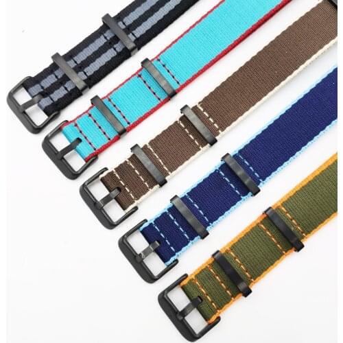 20mm 22mm Nylon Nato Bands Soft Watch Strap Waterproof Sport Wristwatches Colorful Rainbow Watchband for Brand Watch