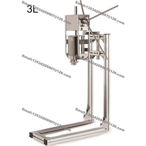 3L Stainless Steel Heavy Duty Hand Operated Spanish Donuts Machine Maker Filler Baker