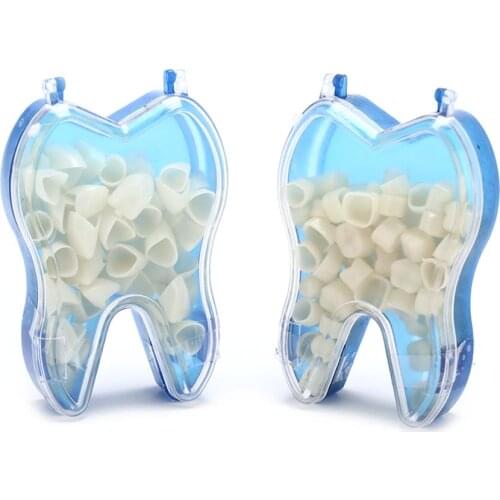 50Pcs/Box Temporary Teeth Teeth Whitening Anterior Molar Crown Realistic Oral Care Dental Crowns Resin Porcelain Materials