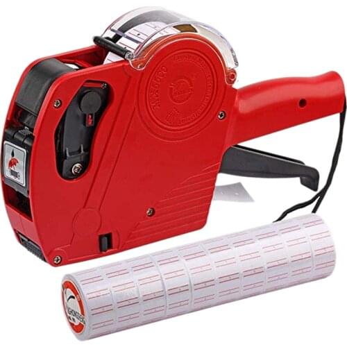 AU42 -Red MX5500 EOS 8 Digits Pricing Price Maker Kit with 7,000 Labels Spare Ink