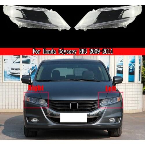 Car Lampshade Glass Lens Case Auto Headlight Cover Light Lamp For Honda Odyssey RB3 2009-2014 Replacement Lens Auto Shell Cover