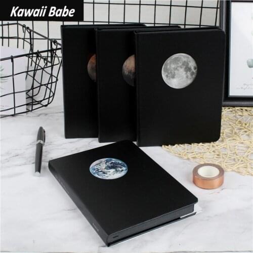 Sketchbook Notepad Planet Diary A5 Creative DIY Blank Black Inner Page Diary for Drawing Painting Graffiti Notebooks Journals