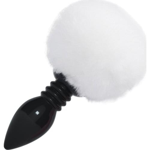 Rabbit Tail Silicone Fake Fur Anal Plug Sex Toys Fox Tail Erotic Toys For Women Men Couple Gay Bullet Vibrator Massager