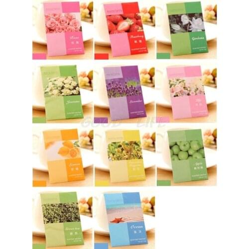 Mini Natural Perfume Antiperspirants Air Freshener Vanilla Sachets Paper Fragrance Bag Scented