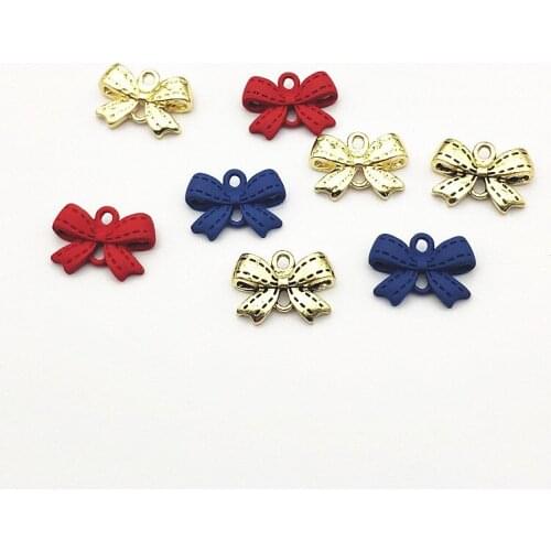 New Arrival! 12x17mm 100pcs Zinc Alloy Bows Connector for Earrings DIY Making Parts,Jewelry Accessories Findings & Components