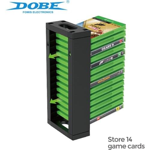 Storage Stand For Xbox One S/X X Series S/X PS5 Game Card Box Support 14 Game Cards CD Disks Discs Storage Stand Bracket Disk