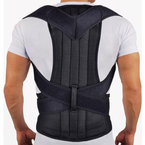 Adjustable Medical Therapy Shoulder Back Support Brace For Women Men Scoliosis Straightener Posture Corrector Belt Bone Care