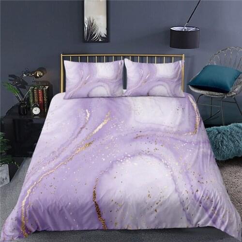 Luxury 3D Marble Print Home Living Comfortable Duvet Cover Set Kids Bedding Set Queen and King EU/US/AU/UK Size