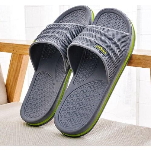 Summer Fashion Mens Slippers EVA Non-slip Bathroom Slippers Soft Comfortable Home Summer Unisex Slippers Indoor House Slippers