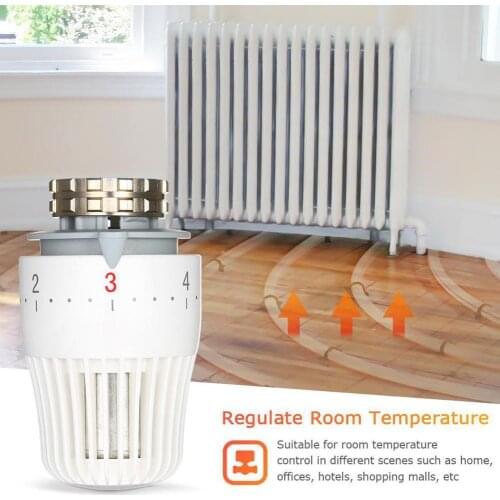 1Pcs Thermostatic Radiator Valve Pneumatic Temperature Head Valves Radiator Controller System Remote For Heating Control X0R1