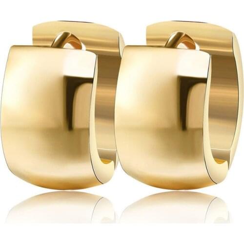 Yobest 2020 New Fashion High Polished Gold Color 316L Stainless Steel Small Earrings for Women