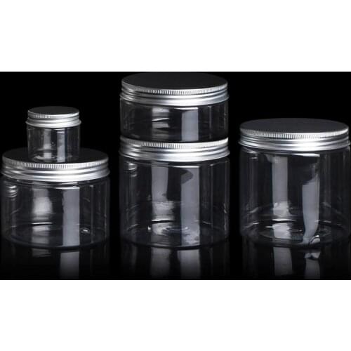 10pcs 30g 50g 80g 100g 120g 150g 200g 250g 300g 500g Empty Plastic Jar Cosmetic Cream Container Spice Candy Coffee Beans Bottles