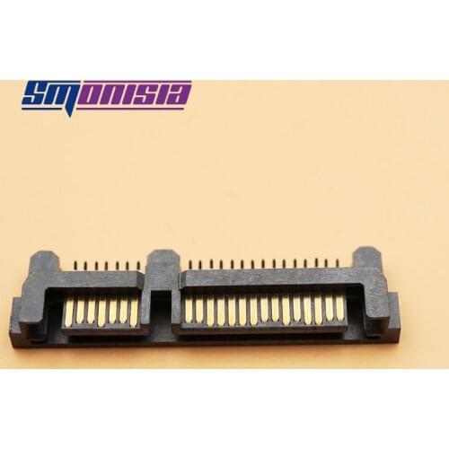 10pcs/lot SATA 7 +15Pin Connector 22pin SATA Socket Public Seat SMD Plate