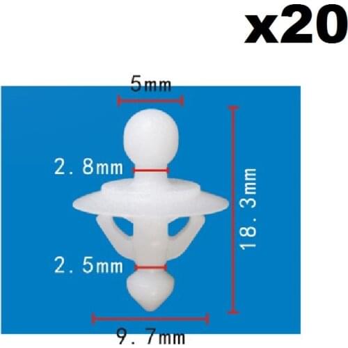 20pcs For VOLVO OEM 08-13 C30 Quarter Panel-Fender Liner Clip 30698669