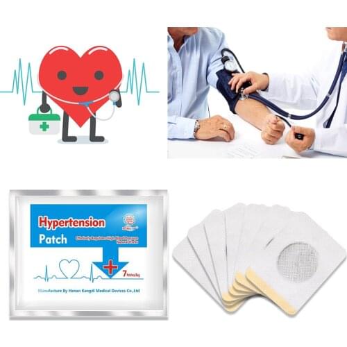 KONGDY 28 Pcs High Blood Pressure Plaster Herbal Hypertension Patch Blood Lowering Plaster Clean Blood Vessel