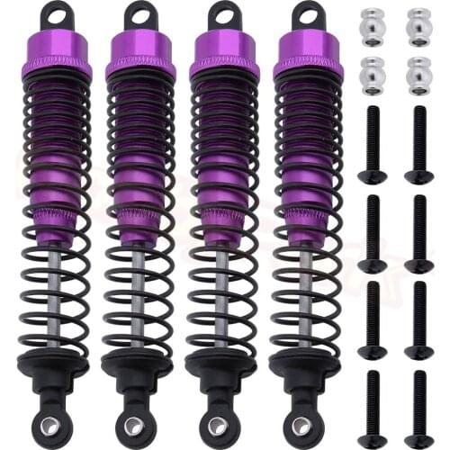 4PCS Aluminum 1/10 RC Truck Shocks 108mm Front Rear Shock Absorber Assembled Dampers for Scale RC Car Off Road Monster