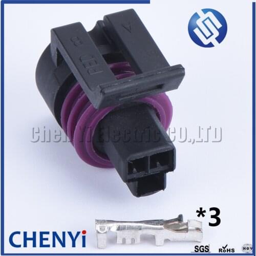 5 sets 3 pin Delphi waterproof automotive oil Fuel Pressure Sensor Connector plug 12110192 12065287 12078090 0441004 efi series