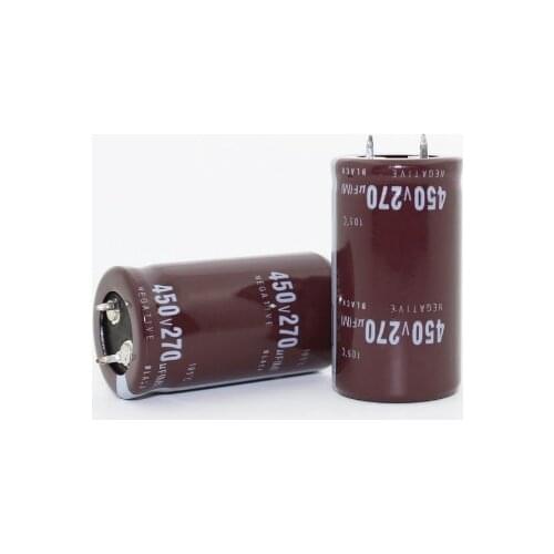 6PCS 450V 270UF 270UF 450V Electrolytic Capacitor volume 30X35 best quality